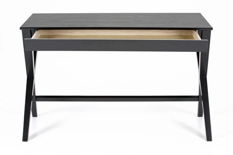 Brixer Skrivebord 120 cm med Oppbevaringsskuff - Natur/Svart - Møbler - Bord - Kontorbord - Skrivebord