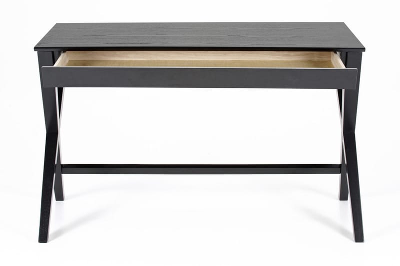 Brixer Skrivebord 120 cm med Oppbevaringsskuff - Natur/Svart - Møbler - Bord - Kontorbord - Skrivebord