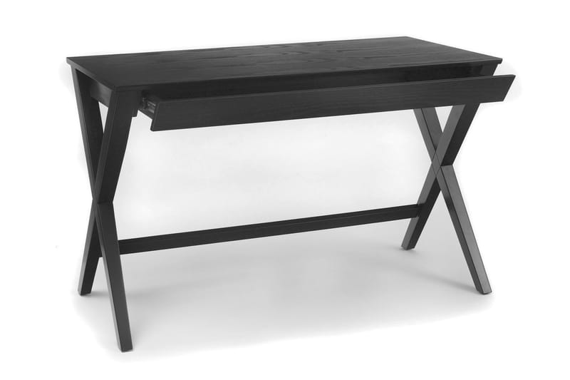 Brixer Skrivebord 120 cm med Oppbevaringsskuff - Natur/Svart - Møbler - Bord - Kontorbord - Skrivebord