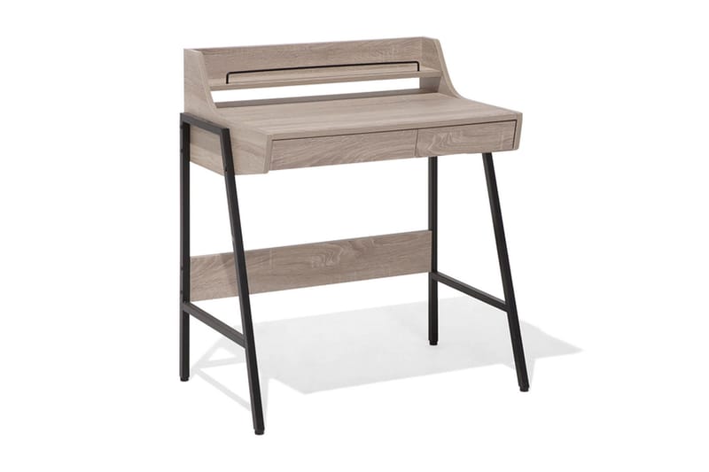 Broxtona Skrivebord 77 cm med Oppbevaring - Tre/Natur - Møbler - Bord - Kontorbord - Skrivebord