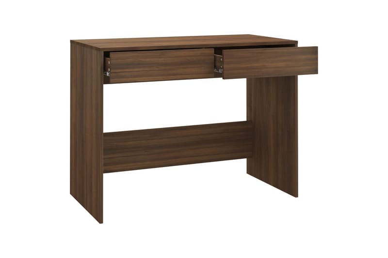 Skrivebord brun eik 101x50x76,5 cm sponplate - Brun - Møbler - Bord - Kontorbord - Skrivebord