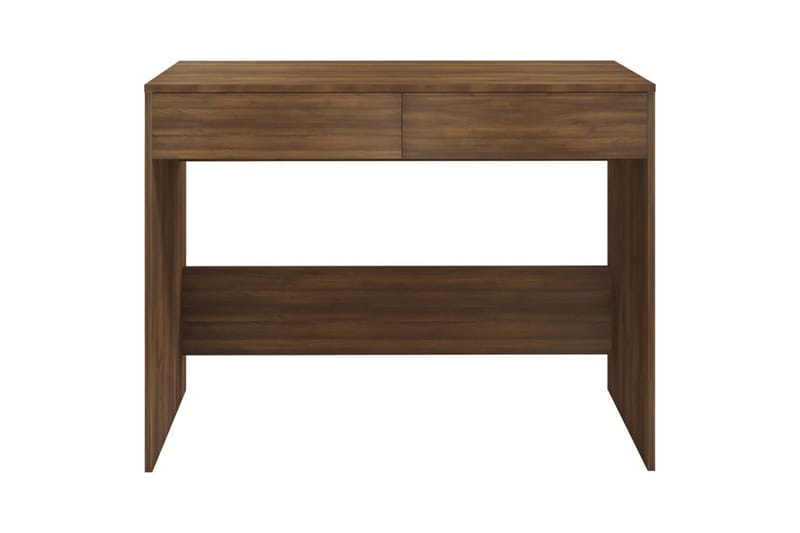 Skrivebord brun eik 101x50x76,5 cm sponplate - Brun - Møbler - Bord - Kontorbord - Skrivebord