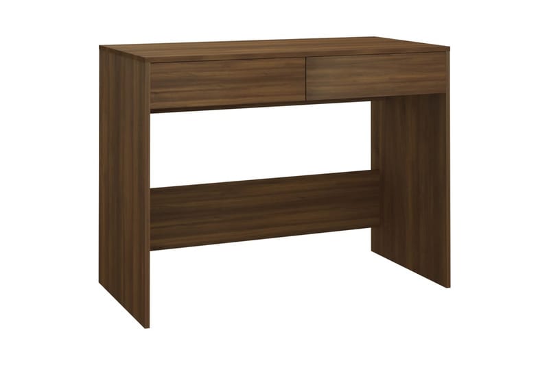 Skrivebord brun eik 101x50x76,5 cm sponplate - Brun - Møbler - Bord - Kontorbord - Skrivebord