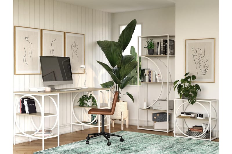 Cambridge Skrivebord 152 cm Brun - Dorel Home - Møbler - Bord - Kontorbord - Skrivebord