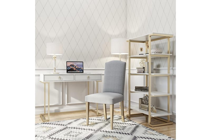 Camila Skrivebord 106 cm Hvit - CosmoLiving - Møbler - Bord - Kontorbord - Skrivebord