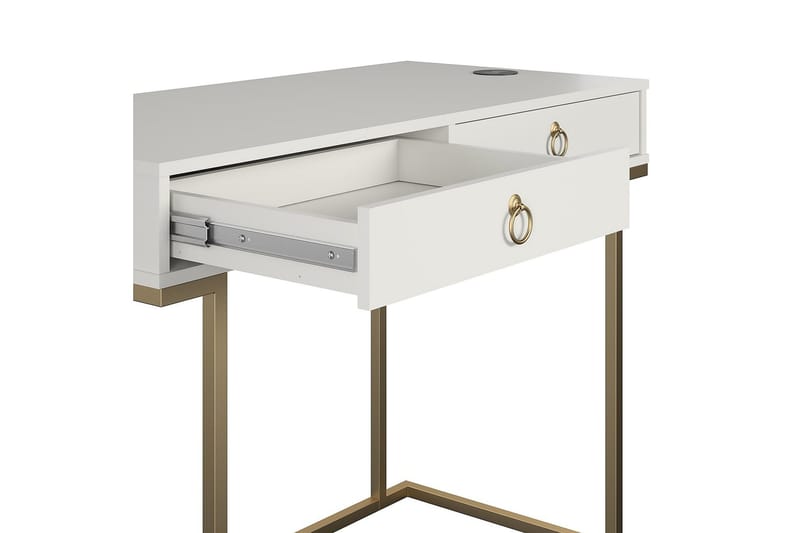 Camila Skrivebord 106 cm Hvit - Møbler - Bord - Kontorbord - Skrivebord