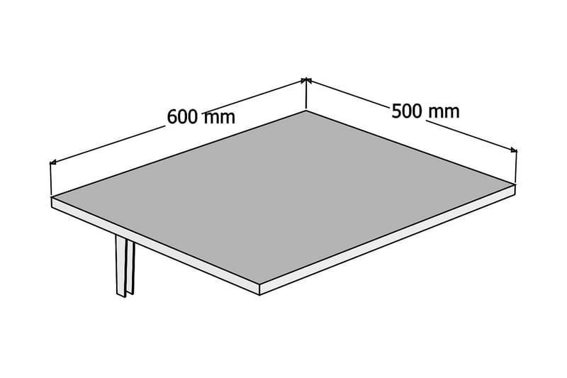 Capellupo Sammenfoldeligt Bord 50 cm - Møbler - Bord - Kontorbord - Skrivebord