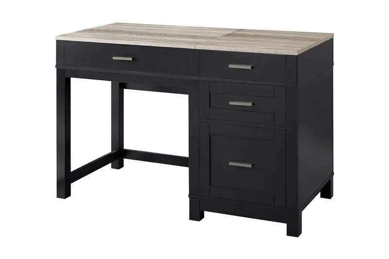 Carver Skrivebord 120 cm Svart - Dorel Home - Møbler - Bord - Kontorbord - Skrivebord - Hev og senkbart skrivebord