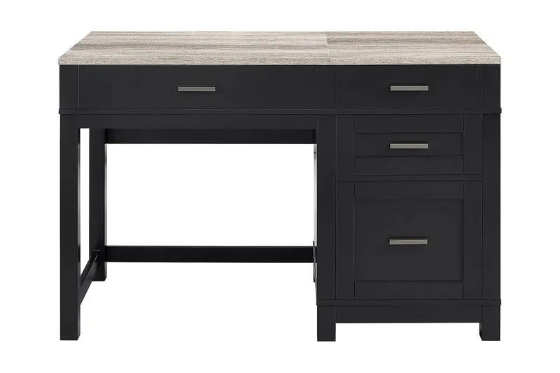 Carver Skrivebord 120 cm Svart - Dorel Home - Møbler - Bord - Kontorbord - Skrivebord - Hev og senkbart skrivebord