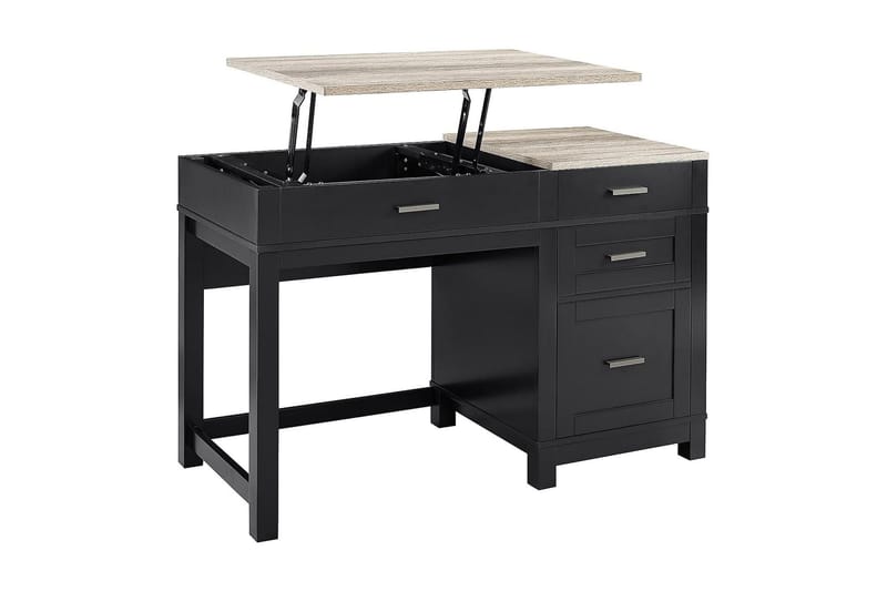 Carver Skrivebord 120 cm Svart - Dorel Home - Møbler - Bord - Kontorbord - Skrivebord - Hev og senkbart skrivebord