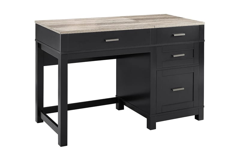 Carver Skrivebord 120 cm Svart - Møbler - Bord - Kontorbord - Skrivebord - Hev og senkbart skrivebord