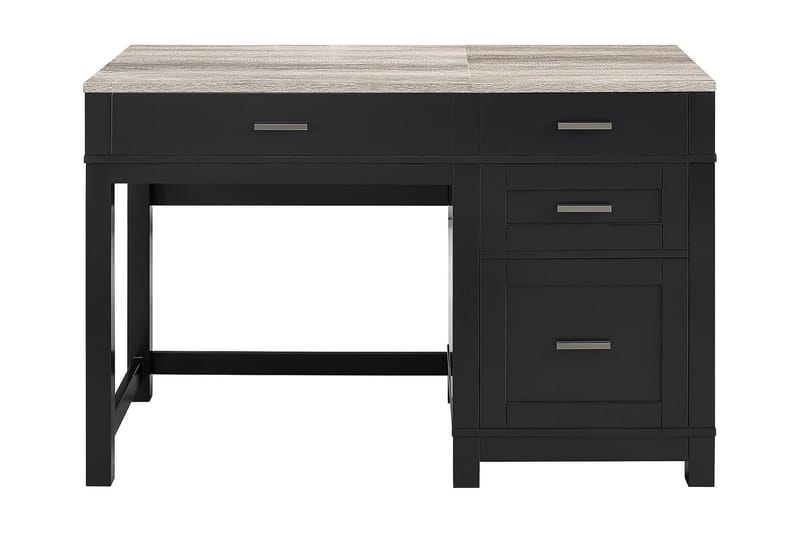 Carver Skrivebord 120 cm Svart - Møbler - Bord - Kontorbord - Skrivebord - Hev og senkbart skrivebord