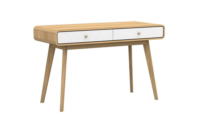 Skrivebord Cassie Eik/Hvit - Eik/Hvit - Møbler - Bord - Kontorbord - Skrivebord
