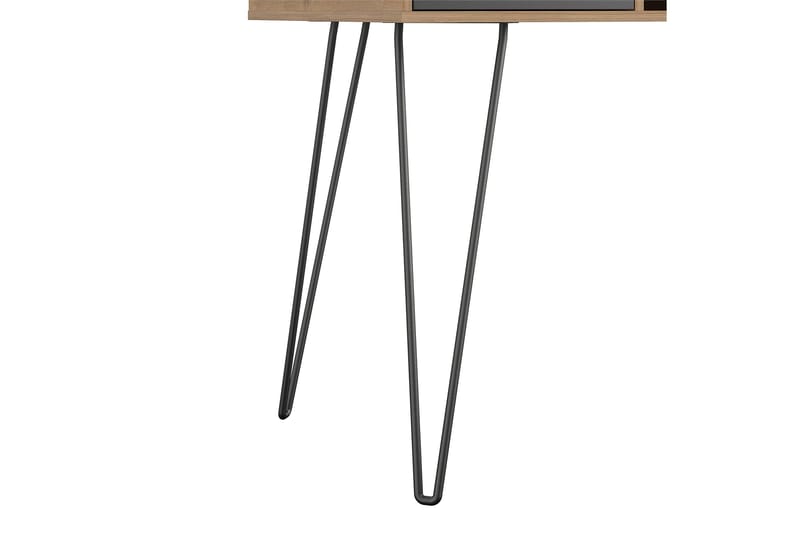 Concord Skrivebord 106 cm med Oppbevaring Skuff Grå/Natur/Sv - Novogratz - Møbler - Bord - Kontorbord - Skrivebord