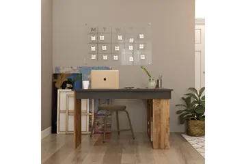 Dalran Skrivebord 129 cm - Natur/Svart - Møbler - Bord - Kontorbord - Skrivebord