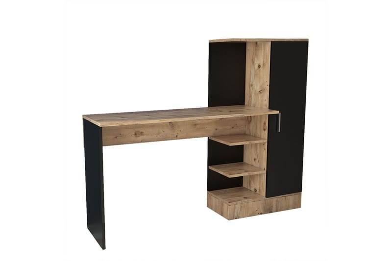 Dalran Skrivebord 152 cm - Natur/Svart - Møbler - Bord - Kontorbord - Skrivebord