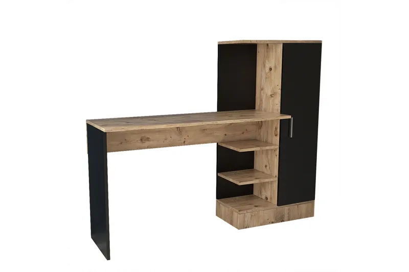 Dalran Skrivebord 152 cm - Natur/Svart - Møbler - Bord - Kontorbord - Skrivebord