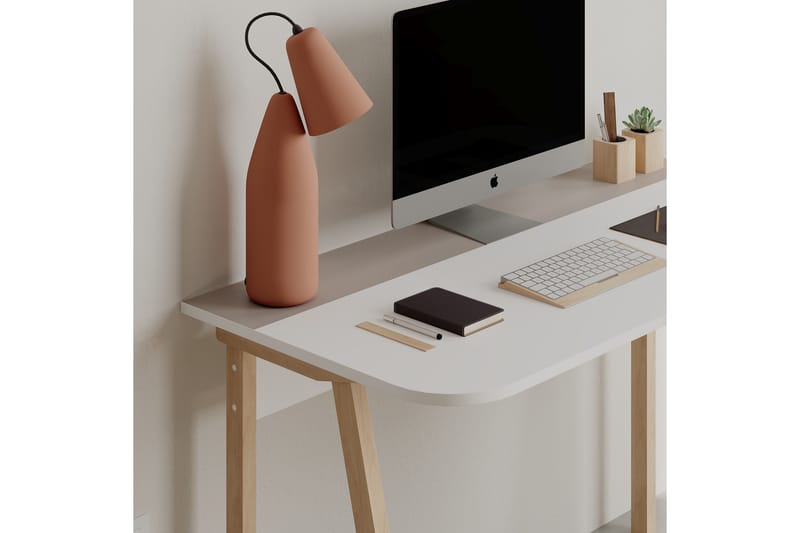 Dasina Skrivebord 120x75x120 cm - Ljusbrun - Møbler - Bord - Kontorbord - Skrivebord