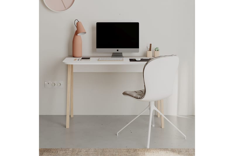 Dasina Skrivebord 120x75x120 cm - Ljusbrun - Møbler - Bord - Kontorbord - Skrivebord