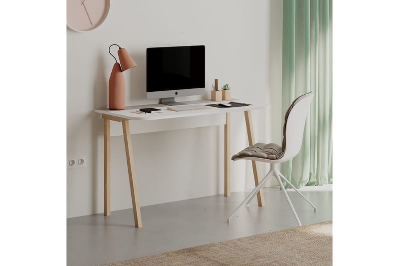 Dasina Skrivebord 120x75x120 cm - Ljusbrun - Møbler - Bord - Kontorbord - Skrivebord