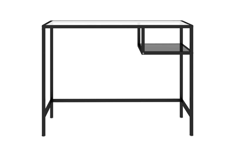 Databord svart 100x36x74 cm glass - Svart - Skrivebord