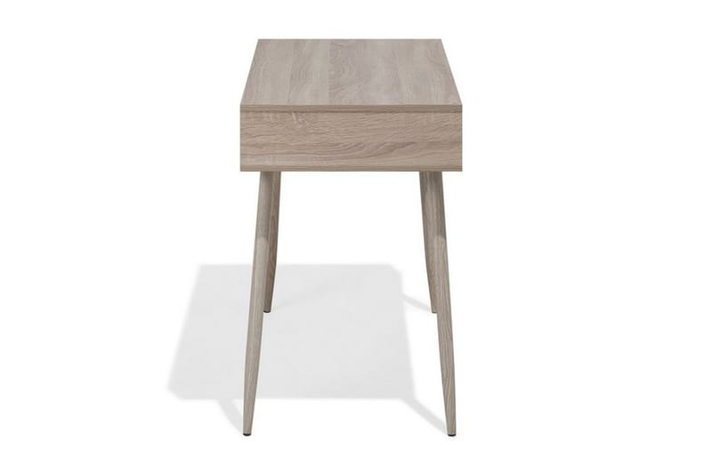 Deora Skrivebord 100 cm med Oppbevaring Skuff + Hylle - Lysebrun/Vi - Møbler - Bord - Kontorbord - Skrivebord