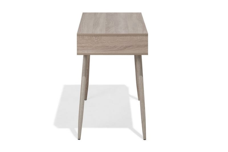 Deora Skrivebord 100 cm med Oppbevaring Skuff + Hylle - Lysebrun/Vi - Skrivebord