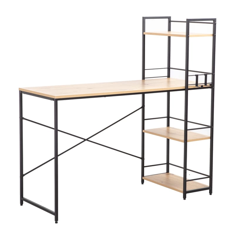 Desk HOME4YOU, eikebark / brun