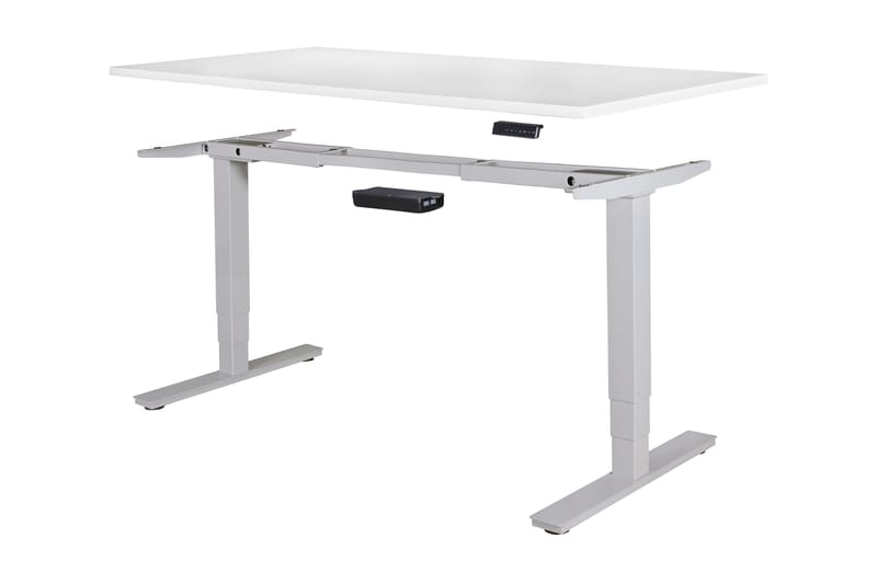 Dontavious Hev- og Senkbar Skrivebord 182 cm - Sølv - Møbler - Bord - Kontorbord - Skrivebord