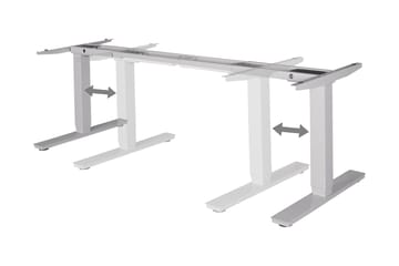 Dontavious Hev- og Senkbar Skrivebord 182 cm - Sølv - Møbler - Bord - Kontorbord - Skrivebord