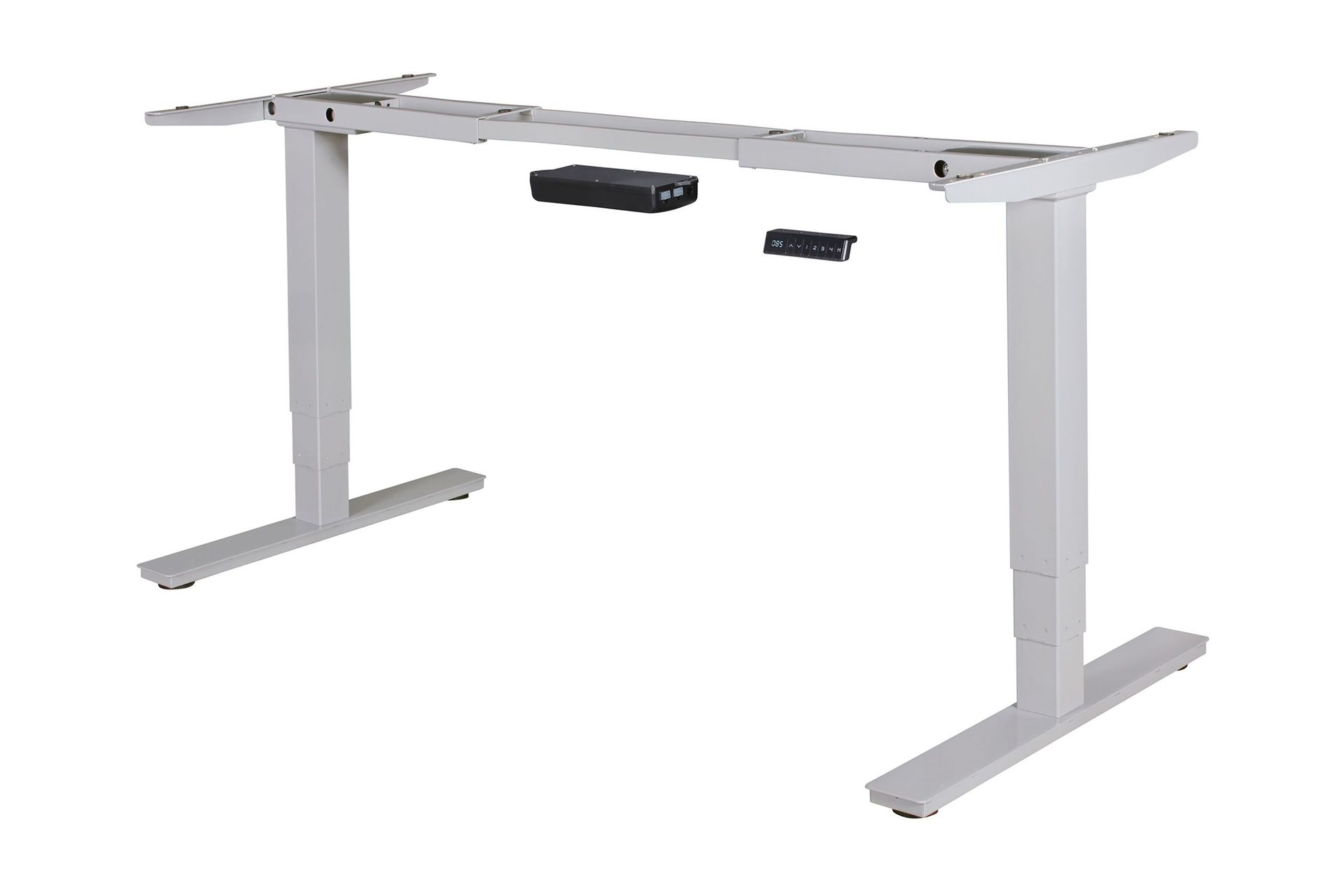 Dontavious Hev- og Senkbar Skrivebord 182 cm - Sølv - Møbler - Bord - Kontorbord - Skrivebord