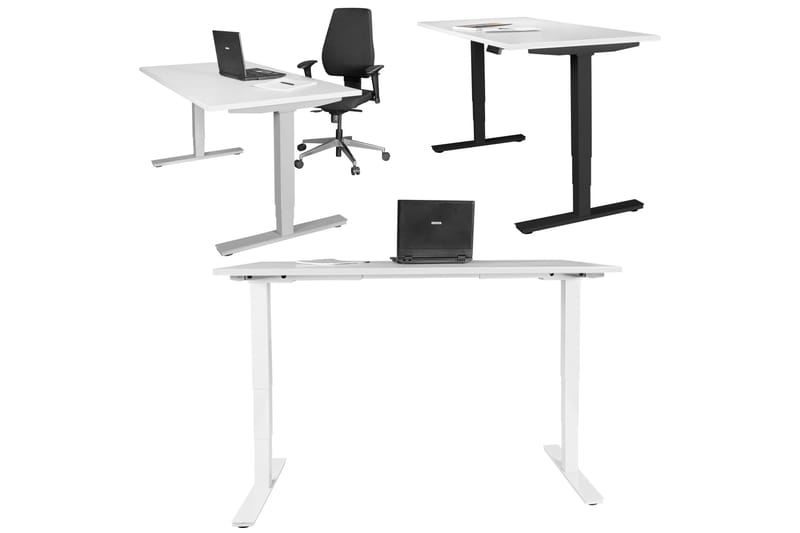 Dontavious Hev- og Senkbar Skrivebord 182 cm - Sølv - Møbler - Bord - Kontorbord - Skrivebord