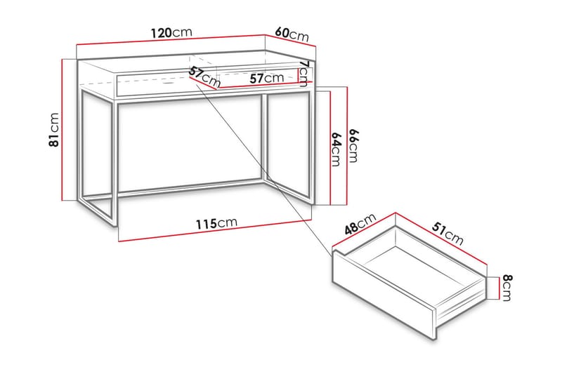 Ekomi Skrivebord - Skrivebord