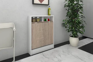 Elegancia Veggskrivebord 70cm med Oppbevaringshylle Sammenle - Tre - Møbler - Bord - Kontorbord - Skrivebord