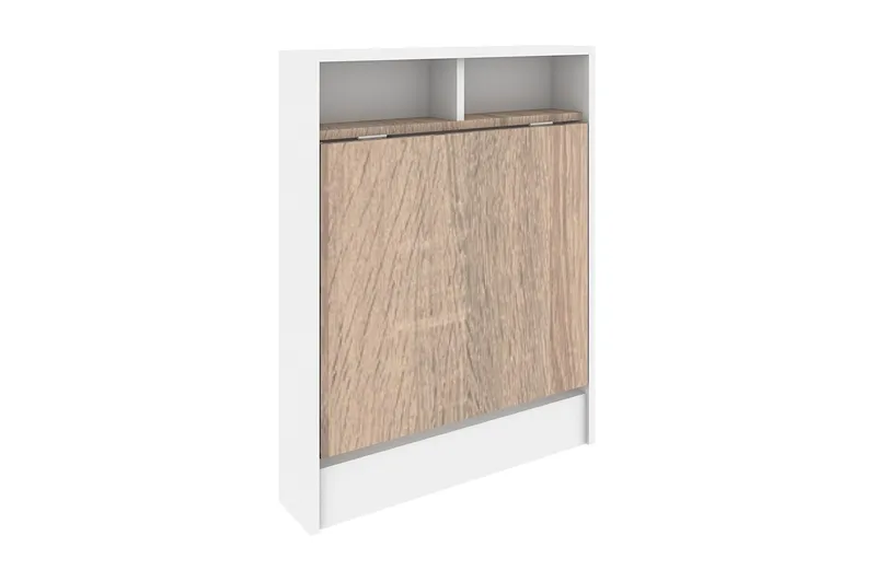 Elegancia Veggskrivebord 70cm med Oppbevaringshylle Sammenle, Tre