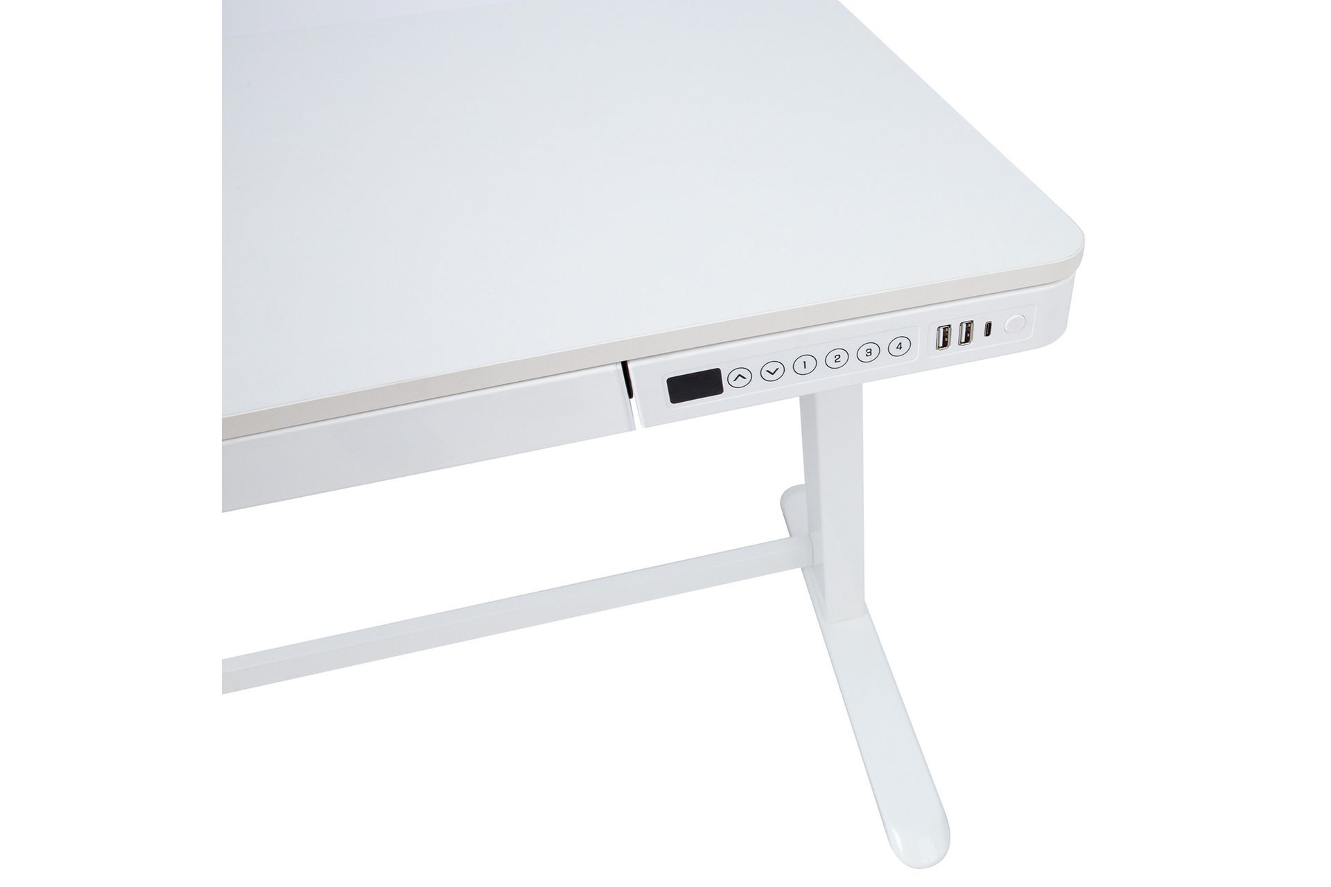 Ergo Bord Hvit - Møbler - Bord - Kontorbord - Skrivebord