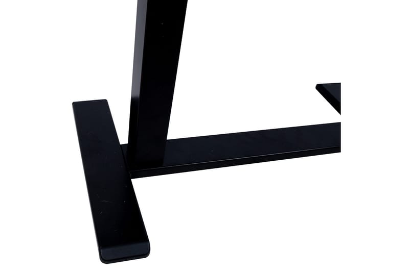 Ergo Justerbart Skrivebord i Metall med Bordplate i Tre - Svart - Møbler - Bord - Kontorbord - Skrivebord - Hev og senkbart skrivebord