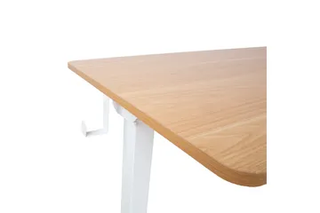 Ergo Skrivebord med 1 motor 120x60 cm Hvit/Eik - Møbler - Bord - Kontorbord - Skrivebord - Hev og senkbart skrivebord