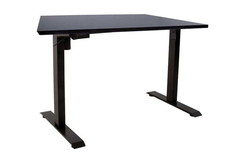 Ergo Skrivebord med en motor 140x80 cm Svart, undefined