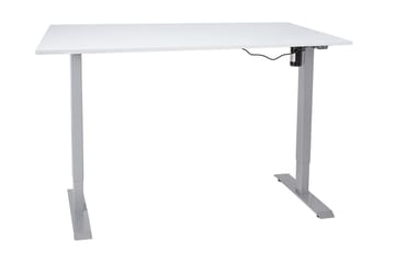Ergosum 1 Skrivebord 140 cm Hev- og Senkbart Elektrisk - Gråhvit - Møbler - Bord - Kontorbord - Skrivebord - Hev og senkbart skrivebord