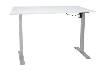 Ergosum 1 Skrivebord 140 cm Hev- og Senkbart Elektrisk - Gråhvit - Møbler - Bord - Kontorbord - Skrivebord - Hev og senkbart skrivebord