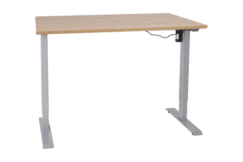Ergosum 1 Skrivebord 140 cm Hev- og Senkbart - Tre/Natur - Møbler - Bord - Kontorbord - Skrivebord - Hev og senkbart skrivebord