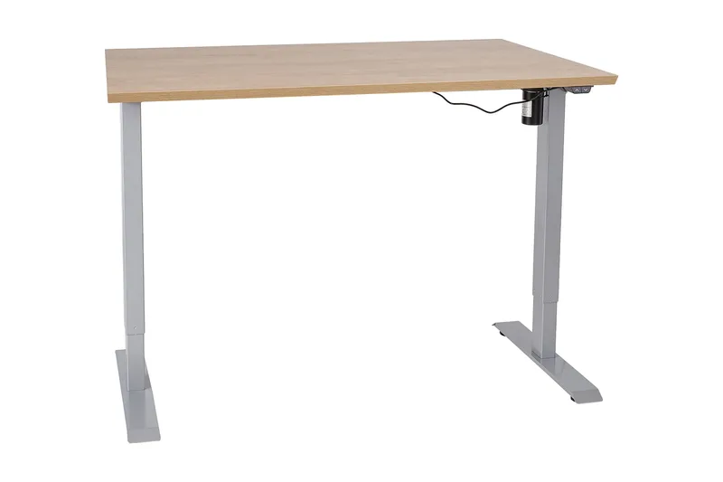 Ergosum 1 Skrivebord 140 cm Hev- og Senkbart, Tre/Natur