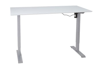 Ergosum 1 Skrivebord 160 cm Hev- og Senkbart Elektrisk - Gråhvit - Møbler - Bord - Kontorbord - Skrivebord - Hev og senkbart skrivebord