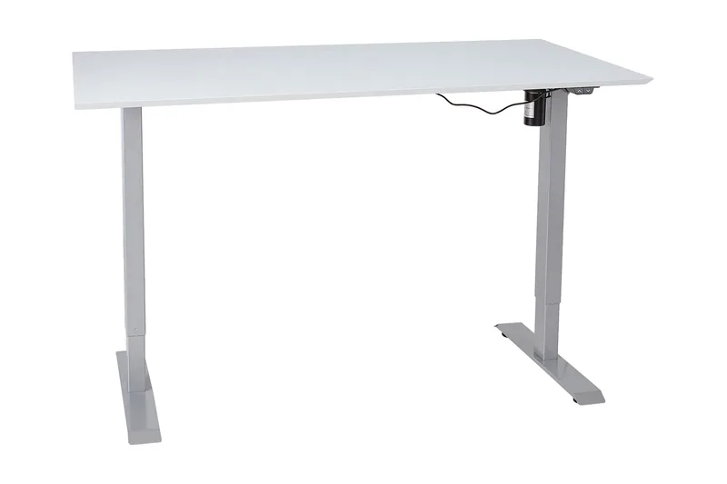 Ergosum 1 Skrivebord 160 cm Hev- og Senkbart Elektrisk, Gråhvit
