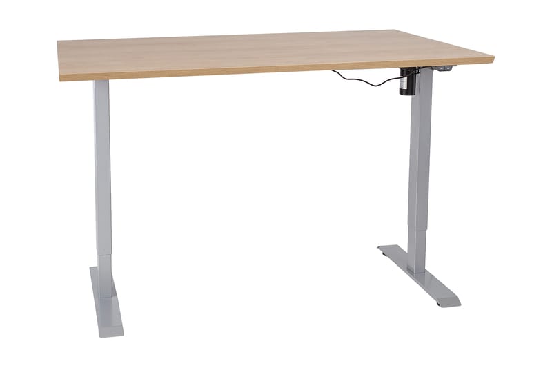 Ergosum 1 Skrivebord 160 cm Hev- og Senkbart Elektrisk - Hickory - Møbler - Bord - Kontorbord - Skrivebord - Hev og senkbart skrivebord