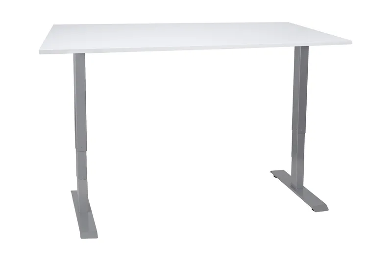 Ergosum 2 Skrivebord 140 cm Hev- og Senkbart, Gråhvit