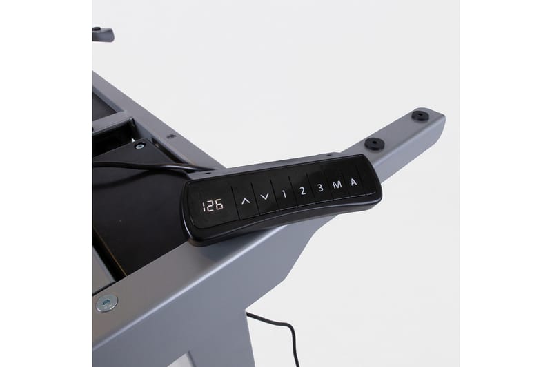 Ergosum 2 Skrivebord 140 cm Hev- og Senkbart - Gråhvit - Møbler - Bord - Kontorbord - Skrivebord - Hev og senkbart skrivebord