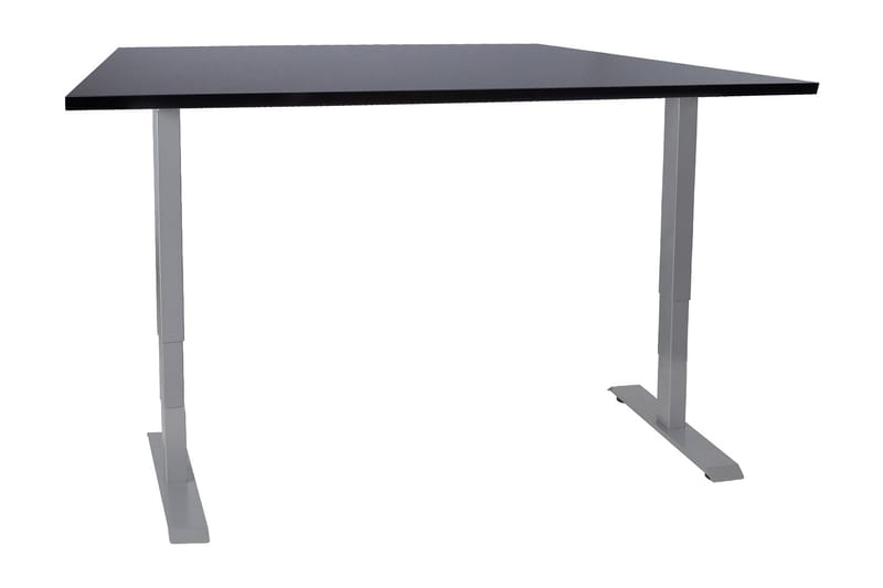 Ergosum 2 Skrivebord 140 cm Hev- og Senkbart, Svart