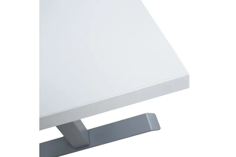 Ergosum 2 Skrivebord 160 cm Hev- og Senkbart - Hvit/Grå - Møbler - Bord - Kontorbord - Skrivebord - Hev og senkbart skrivebord